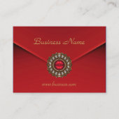 Visite Image de carte de profil Affaires Rouge Look (Devant)