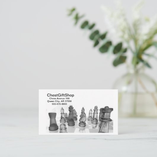 Visite Image d'échecs carte de visite. (Debout devant)