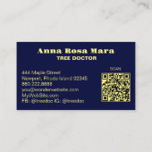 Visite *~* Imaginaire Ethereal QR TREE AP82 Carte de visi (Dos)