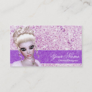 Visite Imaginaire fille Blonde Diamond fille Carte de vis