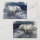 Visite Imaginaire White Horse & Ocean Surf Carte de visit (Devant / Derrière)