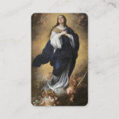 Visite Immaculée Conception et carte de prière Cherubs (Devant)