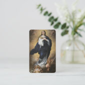 Visite Immaculée Conception et carte de prière Cherubs (Debout devant)