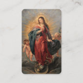 Visite Immaculée Conception et carte de prière du serpent (Devant)