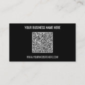 Visite Informations d'analyse de code QR et Carte de visi (Dos)