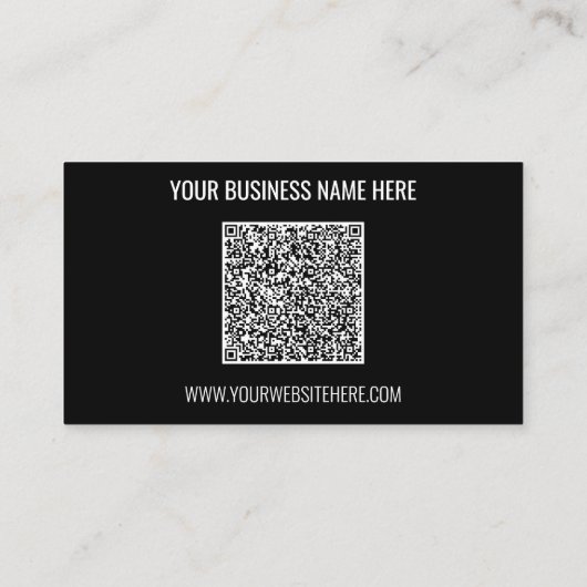 Visite Informations d'analyse de code QR et Carte de visi (Dos)