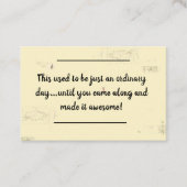 Visite Infos carte - Message d'anniversaire - Pas de jour (Devant)