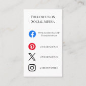 Visite INSÉREZ VOTRE LOGO carte de commande de produit si (Dos)