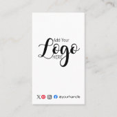 Visite INSÉREZ VOTRE LOGO carte de commande de produit si (Devant)