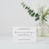 Visite Insertion de carte - Sympathie - Condolence 3 (Debout devant)