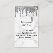 Visite Instructeur Danse Salle de bal Salsa Carte de visi (Dos)