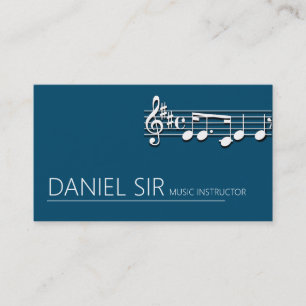 Visite Instructeur de musique professionnelle Carte de vi