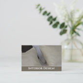 Visite Intérieurs & Ameublement Carte de visite. (Debout devant)