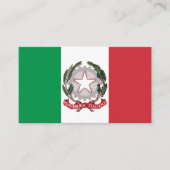 Visite Italie moderne, Carte de visite, Drapeau italien / (Devant)
