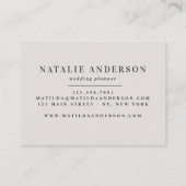 Visite ivoire girly rose or moderne design carte de visit (Dos)