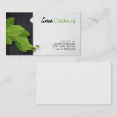 Visite jardinage, architecture, carte de la menuiserie (Devant / Derrière)