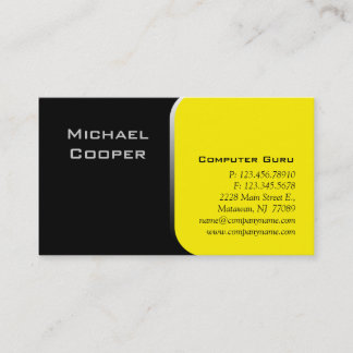 Visite Jaune professionnel d'ordinateur de carte de