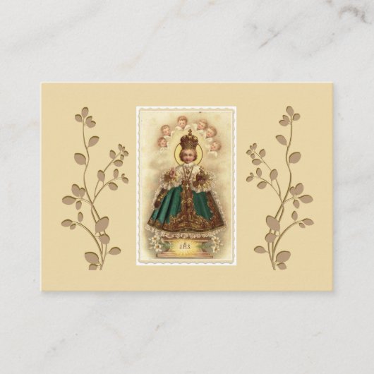 Visite Jésus infantile de carte sainte d'anges de Prague (Devant)