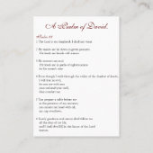 Visite Jesus the Good Shepherd - Carte de prière (plat) (Dos)