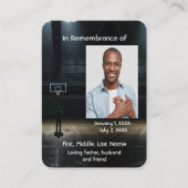Visite Jeu de basket-ball de carte de poche Memorial (Devant)