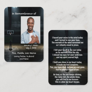 Visite Jeu de basket-ball de carte de poche Memorial