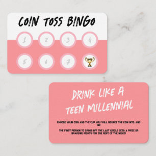 Visite Jeu De Boisson De Carte De Bingo Pour Parties