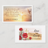 Visite John 3:16 Carte de prière (Devant / Derrière)