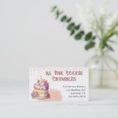 Visite Joli gâteau et Faux Parties scintillant Carte de v (Debout devant)