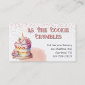 Visite Joli gâteau et Faux Parties scintillant Carte de v (Devant)