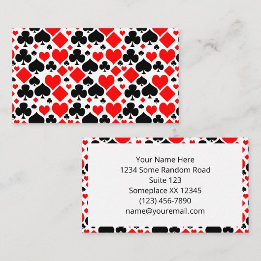 Visite Jouer un Motif de carte (Devant / Derrière)