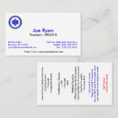 Visite JR sur place de carte (Devant / Derrière)