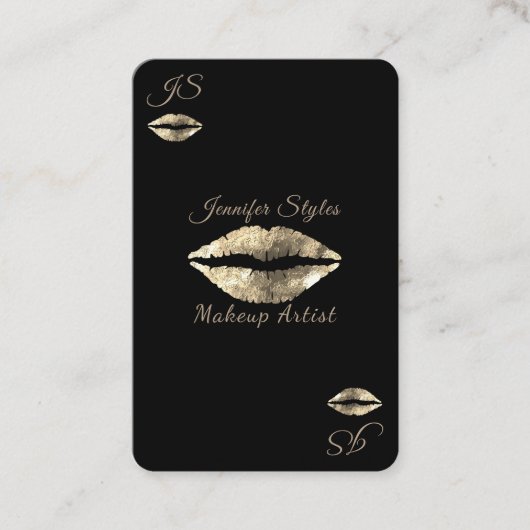 Visite Kiss lips jeu carte de maquillage (Devant)