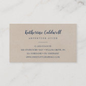 Visite Kraft Rocky Mountain Adventure Guide Carte de visi (Dos)