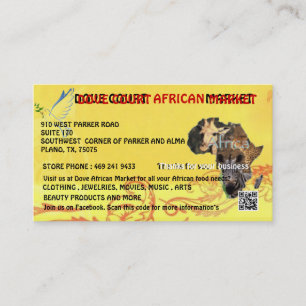 VISITE LA CARTE AFRICAINE DU MARCHÉ DE COUR DE COLOMBE A