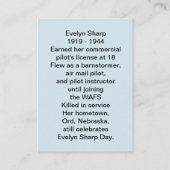 Visite La carte de collection de dièse d'Evelyn de GUÊPE (Dos)