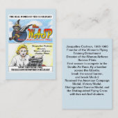 Visite La carte de collection de Jacqueline Cochran de (Devant / Derrière)