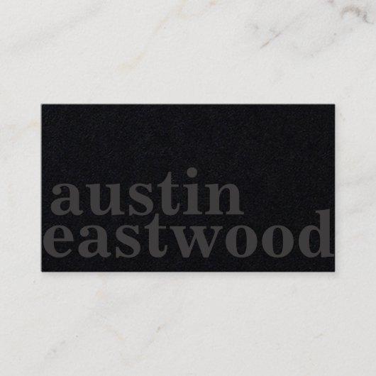 Visite La carte de coupe de coiffeur - tout noir tout (Devant)