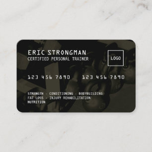 Visite La carte de crédit ressemble à une salle de sport