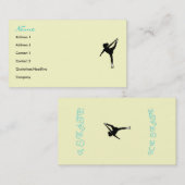 Visite La carte de patineurs de glace (Devant / Derrière)