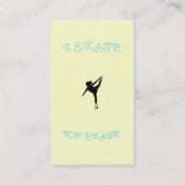 Visite La carte de patineurs de glace (Dos)