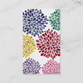 Visite La fleur de dahlia de perle a éclaté le carte de (Dos)