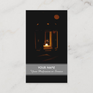 Visite La lumière des bougies illumine le carte de visit