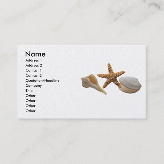 Visite La mer écosse la carte de profil (Devant)