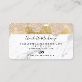 Visite La parties scintillant en or filé de carte de créd (Dos)