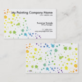 Visite La peinture de couleur s'égoutte la carte (Devant / Derrière)