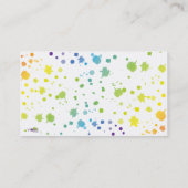 Visite La peinture de couleur s'égoutte la carte (Dos)