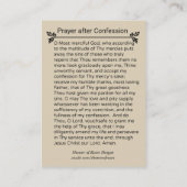 Visite La prière prodigue de fils après carte sainte de (Dos)