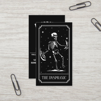 Visite La sensibilisation à la carte de tarot dyspraxique