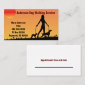 Visite La silhouette de la carte de marche de chien avec  (Devant / Derrière)