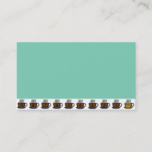 Visite L'achat 9 de café obtiennent le 10ème carte de (Devant)